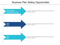 Business plan setting opportunities ppt powerpoint presentation portfolio aids cpb