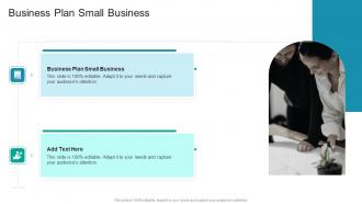 Business Plan Small Business In Powerpoint And Google Slides Cpb