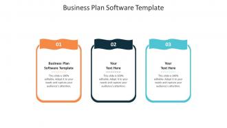Business plan software template ppt powerpoint presentation summary cpb