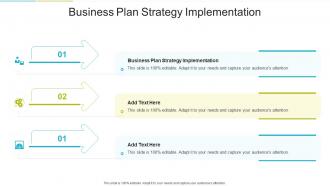 Business Plan Strategy Implementation In Powerpoint And Google Slides Cpb