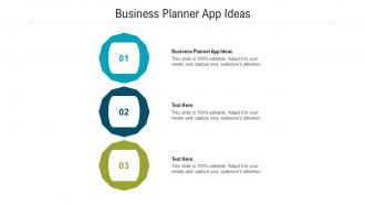 Business planner app ideas ppt powerpoint presentation icon clipart cpb