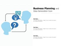 Business planning and idea generation icon