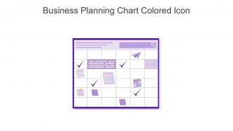 Business Planning Chart Colored Icon In Powerpoint Pptx Png And Editable Eps Format