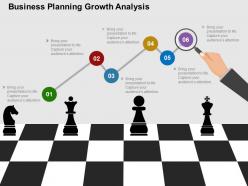 Business planning growth analysis flat powerpoint design