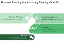Business planning manufacturing planning order processing initial states