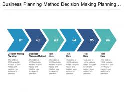 business_planning_method_decision_making_planning_sales_forecasting_method_cpb_Slide01
