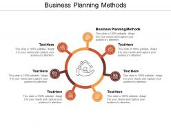 Business planning methods ppt powerpoint presentation visual aids pictures cpb