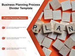 Business planning process divider template
