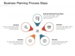 Business planning process steps ppt powerpoint presentation summary graphics design cpb