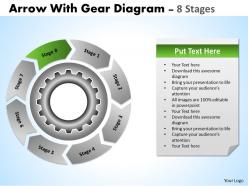 30931350 style variety 1 gears 8 piece powerpoint presentation diagram infographic slide
