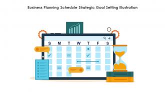 Business Planning Schedule Strategic Goal Setting Illustration