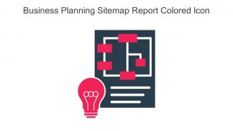 Business Planning Sitemap Report Colored Icon In Powerpoint Pptx Png And Editable Eps Format