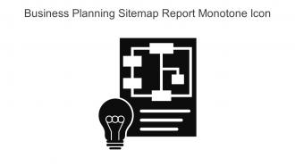 Business Planning Sitemap Report Monotone Icon In Powerpoint Pptx Png And Editable Eps Format