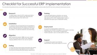 Business Planning Software Checklist For Successful ERP Implementation