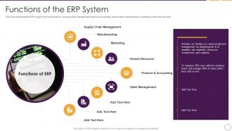 Business Planning Software Functions Of The ERP System