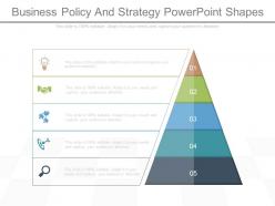Business policy and strategy powerpoint shapes