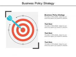 Business policy strategy ppt powerpoint presentation icon cpb