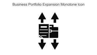 Business Portfolio Expansion Monotone Icon In Powerpoint Pptx Png And Editable Eps Format