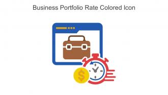Business Portfolio Rate Colored Icon In Powerpoint Pptx Png And Editable Eps Format