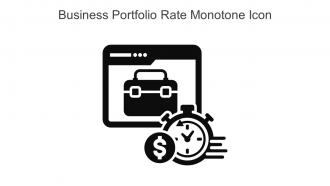 Business Portfolio Rate Monotone Icon In Powerpoint Pptx Png And Editable Eps Format