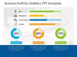 Business Portfolio Statistics PPT Template