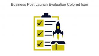 Business Post Launch Evaluation Colored Icon In Powerpoint Pptx Png And Editable Eps Format