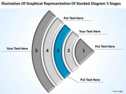 Business powerpoint examples graphical representation stacked diagram 5 stages templates