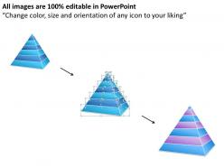 Business powerpoint examples of layered hierarchical pyramid 7 stages templates
