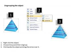 Business powerpoint examples of layered hierarchical pyramid 7 stages templates