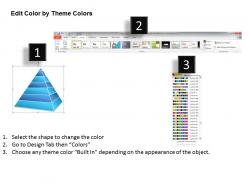 Business powerpoint examples of layered hierarchical pyramid 7 stages templates