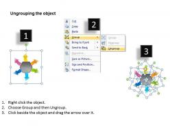 Business powerpoint presentations process diagram six decisions cycle flow chart slides