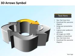 Business powerpoint templates 3d arrows symbol sales ppt slides