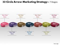 Business powerpoint templates 3d circle arrow marketing strategy sales ppt slides