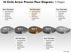 Business powerpoint templates 3d circle arrow process flow diagram sales ppt slides