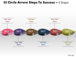 Business PowerPoint Templates 3d circle arrow slide numbers to success Sales PPT Slides