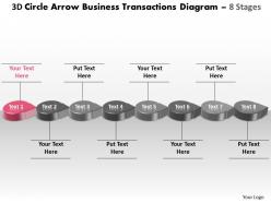 Business powerpoint templates 3d circle arrow transactions diagram sales ppt slides