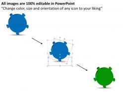 Business powerpoint templates 3d circular flow interconnected puzzle pieces sales ppt slides