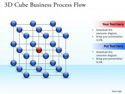 Business powerpoint templates 3d cube process flow sales ppt slides