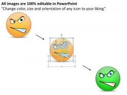 Business powerpoint templates 3d emoticon showing hyper face sales ppt slides