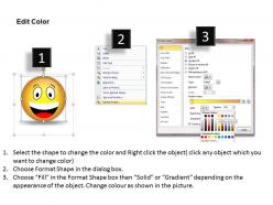 Business powerpoint templates 3d illustration of surprised emoticon picture sales ppt slides