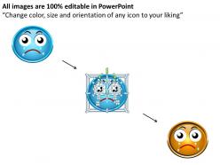 Business powerpoint templates 3d image of depressed emoticon sales ppt slides