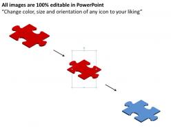Business powerpoint templates 3d image of puzzle with missing piece. sales ppt slides