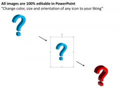 Business powerpoint templates 3d missing puzzle piece with blue question mark sales ppt slides