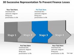 Business powerpoint templates 3d successive representation to prevent finance losses four steps sales ppt slides