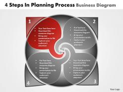 Business powerpoint templates 4 steps planning circular direction diagram sales ppt slides