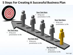 Business powerpoint templates 5 steps for creating successful plan sales ppt slides