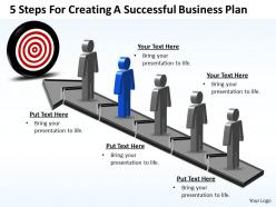 Business powerpoint templates 5 steps for creating successful plan sales ppt slides