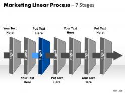 Business powerpoint templates 7 stages marketing linear process sales ppt slides