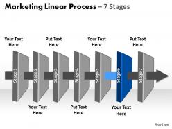 Business powerpoint templates 7 stages marketing linear process sales ppt slides