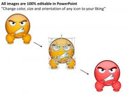 Business powerpoint templates an illustration of angry emoticon sales ppt slides